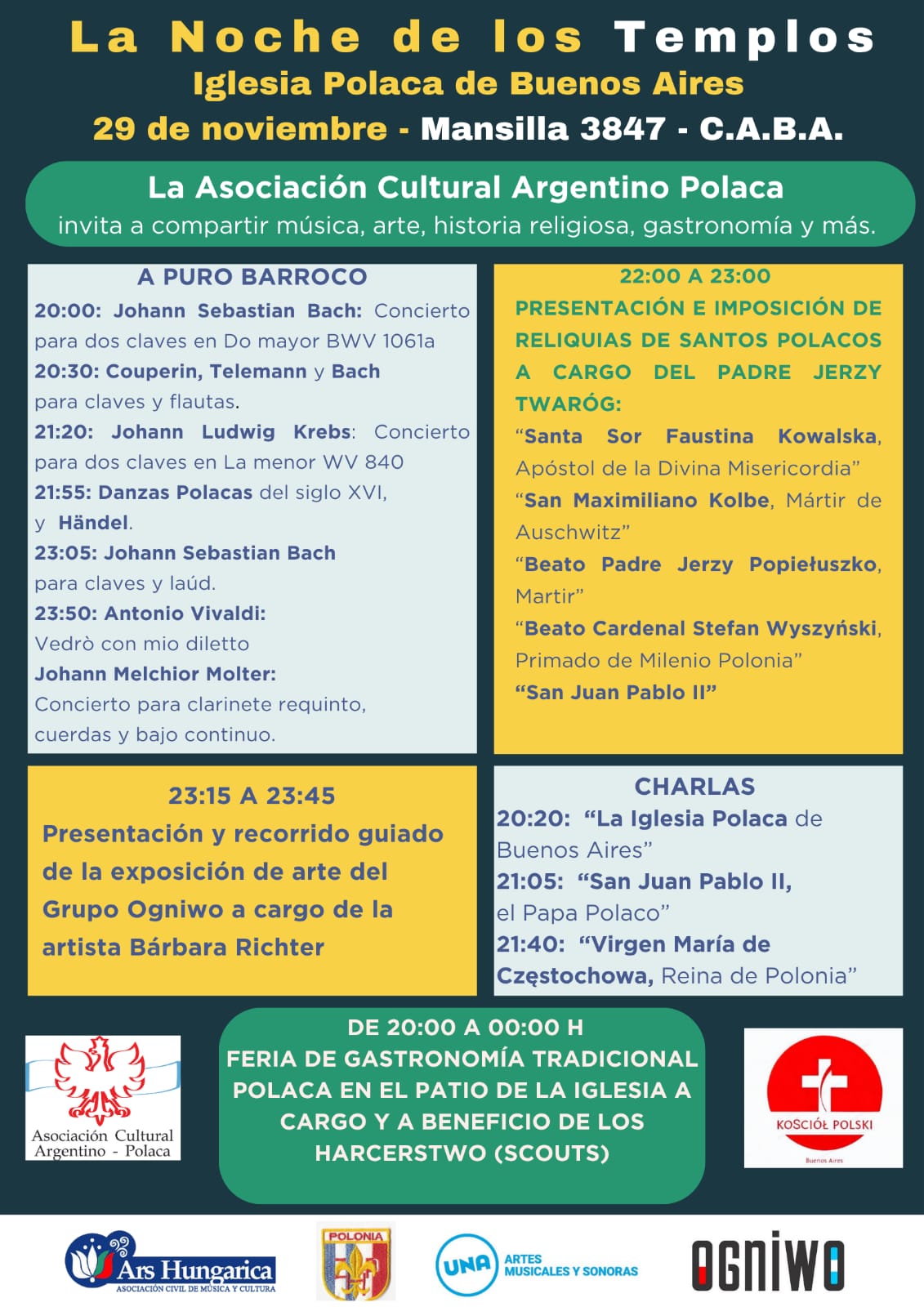 La Noche de los Templos en la Iglesia Polaca de Buenos Aires